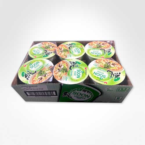 Nongshim Veggie Cup Noodle Soup (6x75g) - Quecan