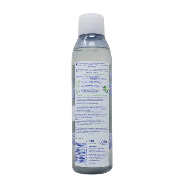 Nivea B/W Cotton Flower & Argon Oil (500ml) - Quecan
