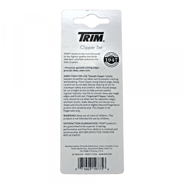 Trim Toenail Clipper Delux W/File ( 6 Pack) - Quecan