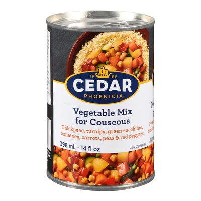 Cedar - Vegetable Mix for Couscous 398ml - Quecan