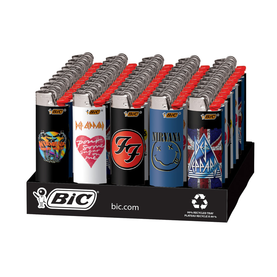 BiC Lighter - Rock Bands (Pack of 50) - Quecan