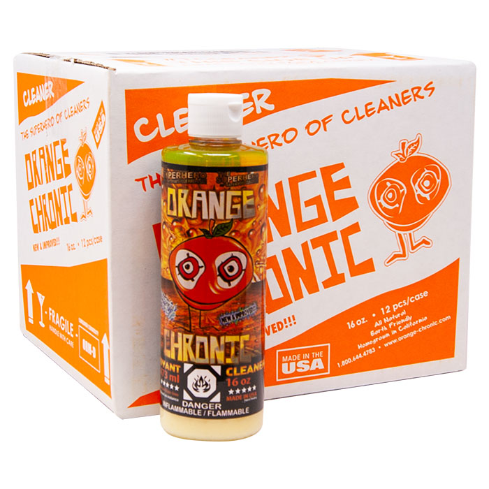 Orange Chronic - Glass/Metal/Pipe Cleaner (Box of 12) - Quecan