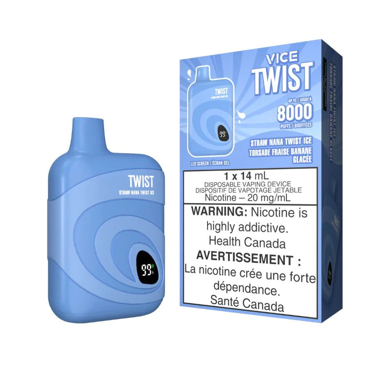 Vice Twist 8000 Puffs Disposable Device - Single (20mg/ml) (STAMPED) - Quecan