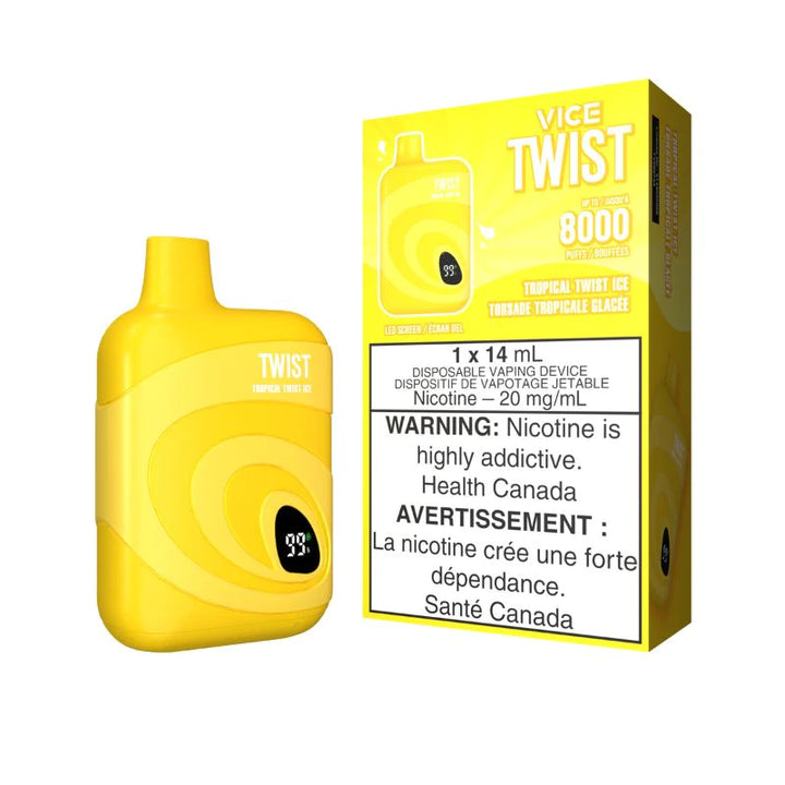 Vice Twist 8000 Puffs Disposable Device - Single (20mg/ml) (STAMPED) - Quecan