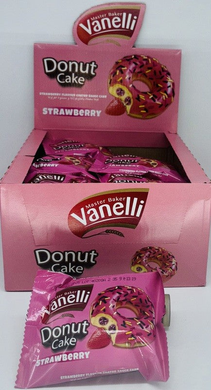 Vanelli Donut Cake (24 x 35g) - Quecan