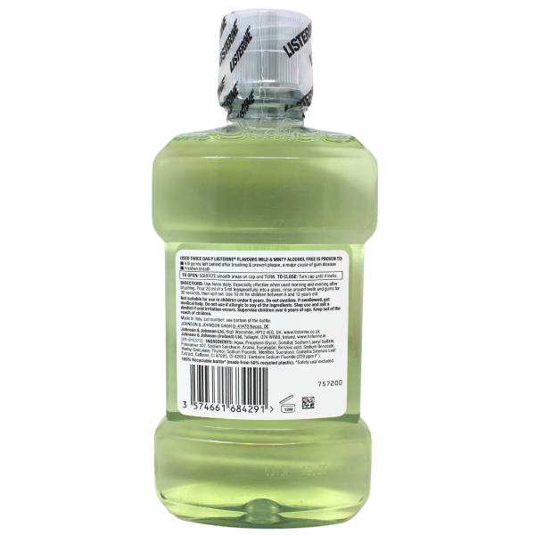 Listerine M/W (250)Mild & Minty - Quecan