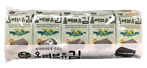 Roasted Seaweed With Olive Oil (10x5g) - Quecan