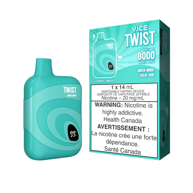 Vice Twist 8000 Puffs Disposable Device - Single (20mg/ml) (STAMPED) - Quecan