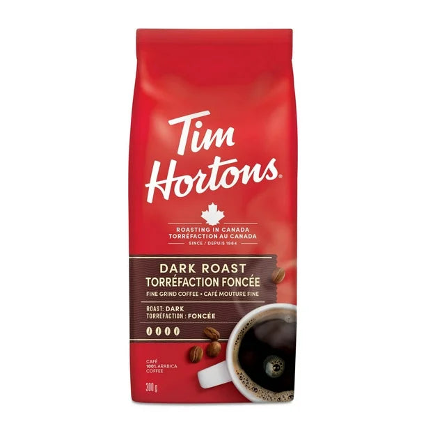 Tim Hortons Ground Coffee Dark Roast (300g)