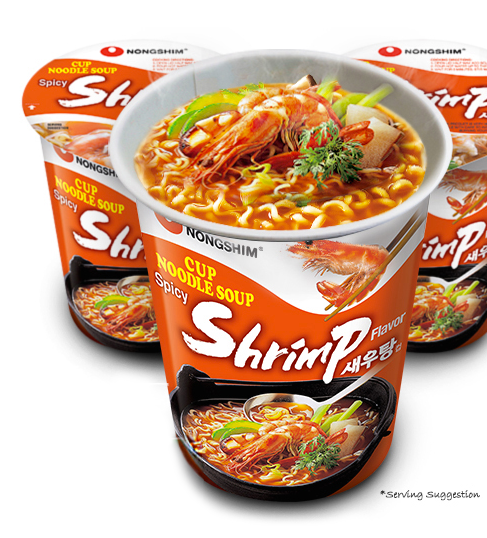 Nongshim Spicy Shrimp Cup Noodle Soup (6x67g) - Quecan