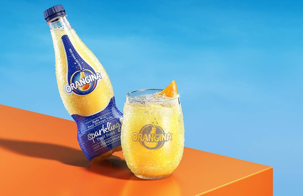 Orangina - Sparkling Citrus Beverage (12 x 420 mL) (Can Dep) - Quecan