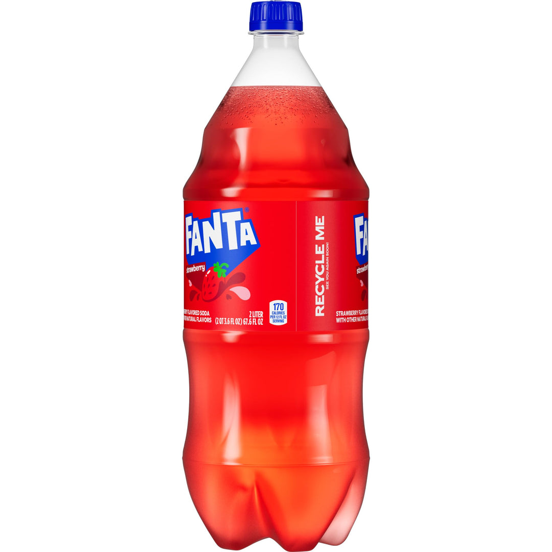 Fanta Strawberry - Soft Drink (8 x 2L) (Can Dep) - Quecan