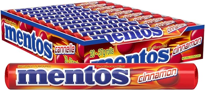 Mentos 20 Rolls - Cinnamon - Quecan