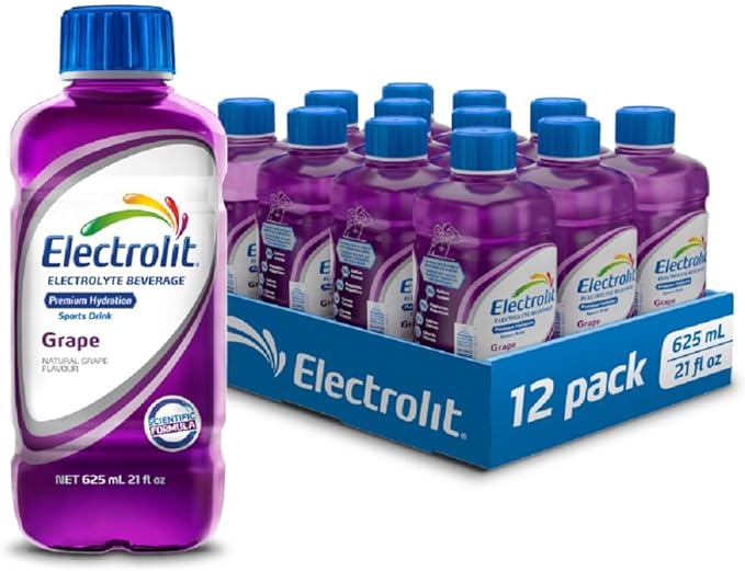 Electrolit Hydration Beverage & Recovery Drink w/Electrolytes, 625ml - Pack of 12 - Quecan