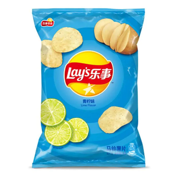 Lay's Potato Chips Lime Flavour (70g) - Quecan