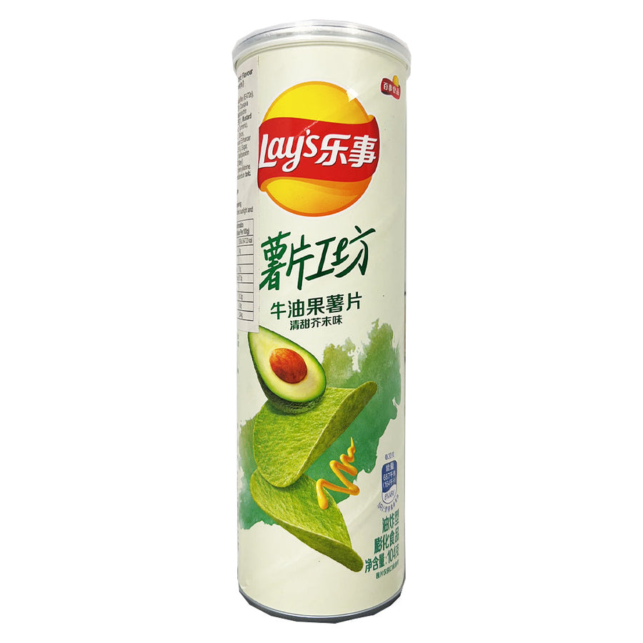 Lay's Potato Chips Tube Avocado & Sweet Mustard Flavor (104g) - Quecan