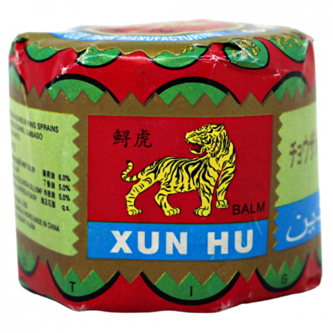 Tiger Xun Hu Wanjin Pain Relief Balm 18.4g 12 Pack. Quecan