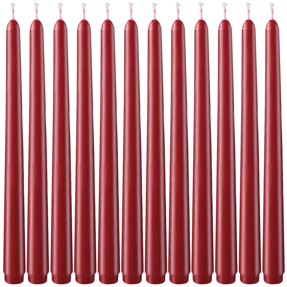 Taper Candles 10" (Pack of 24) - Unscented - Quecan