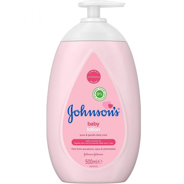 Johnson's Baby Lotion Pure & Gentle Daily Care With Coconut Oil (500ml) - Quecan