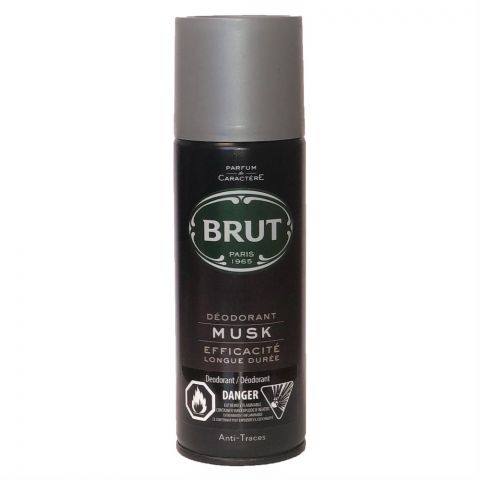 BRUT SPRAY 200ML MUSK - Quecan