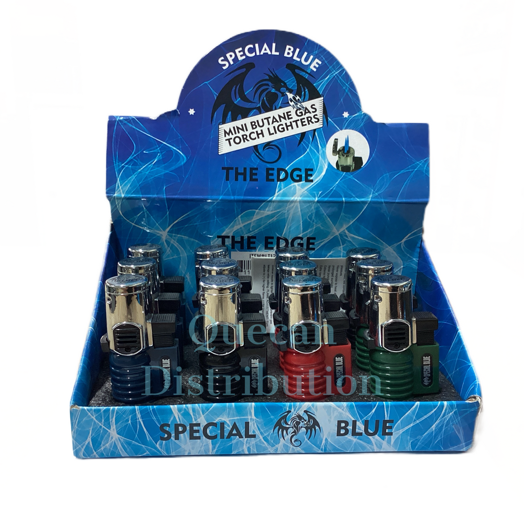 Special Blue The Edge Double Flame (Box of 12) - Quecan