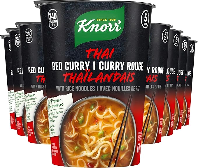 Knorr Red Curry Thai Soup With Rice Noodles (8 x 69g) - Quecan