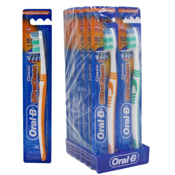 Oral-B T/B Medium Classic Ultra Clean Soft (12 Pck) - Quecan