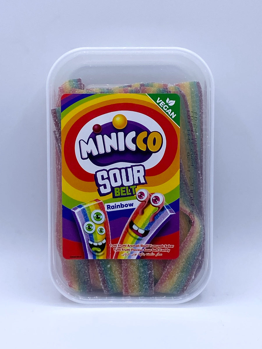 Minicco Rainbow Tutti Frutti Sour Belt Vegan (200g) - Quecan