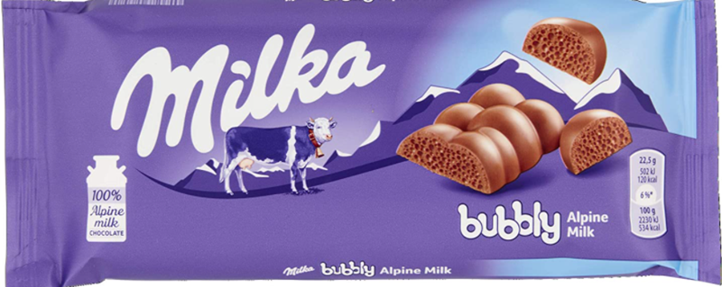 Milka Bubbly Alpine Milk (14 x 90g)– Quecan Distribution