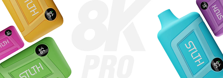 STLTH Disposable Device 8K PRO - Single Unit (20mg/ml) (STAMPED) - Quecan