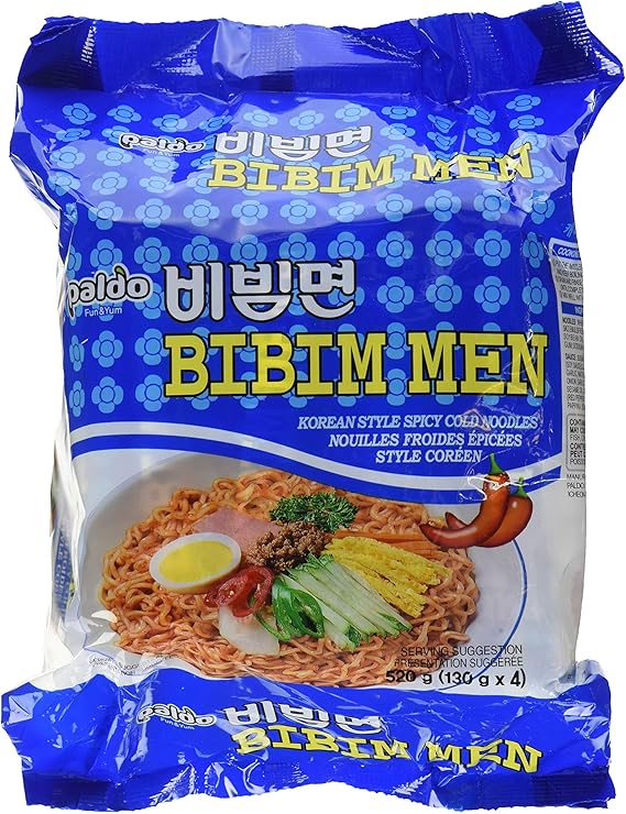 Paldo Bibim Men Korean Spicy Cold Noodles (520g) - Quecan