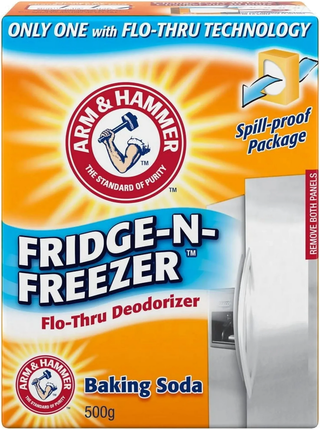 Arm & Hammer Fridge-N-Freezer Flo-Thru Deodorizer Baking Soda (500g)