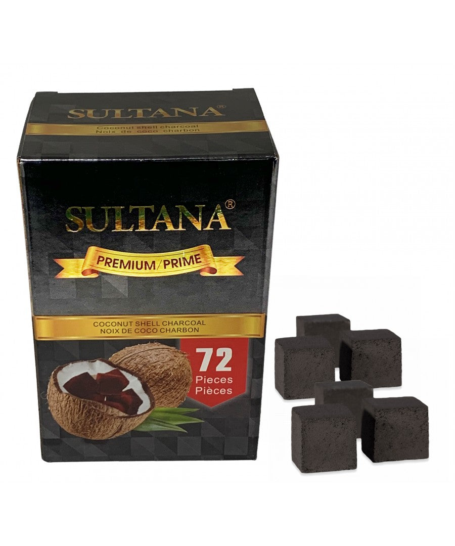 Sultana Premium Coconut Shell Charcoal (Box of 72) - Quecan