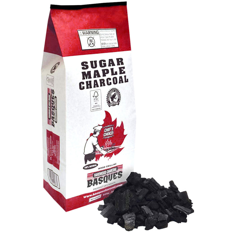 Sugar Maple Hardwood Charcoal 4kg - Quecan