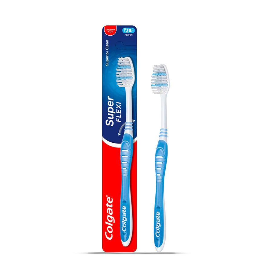 Colgate Super Flexi Medium Toothbrush (Pack of 12) - Quecan