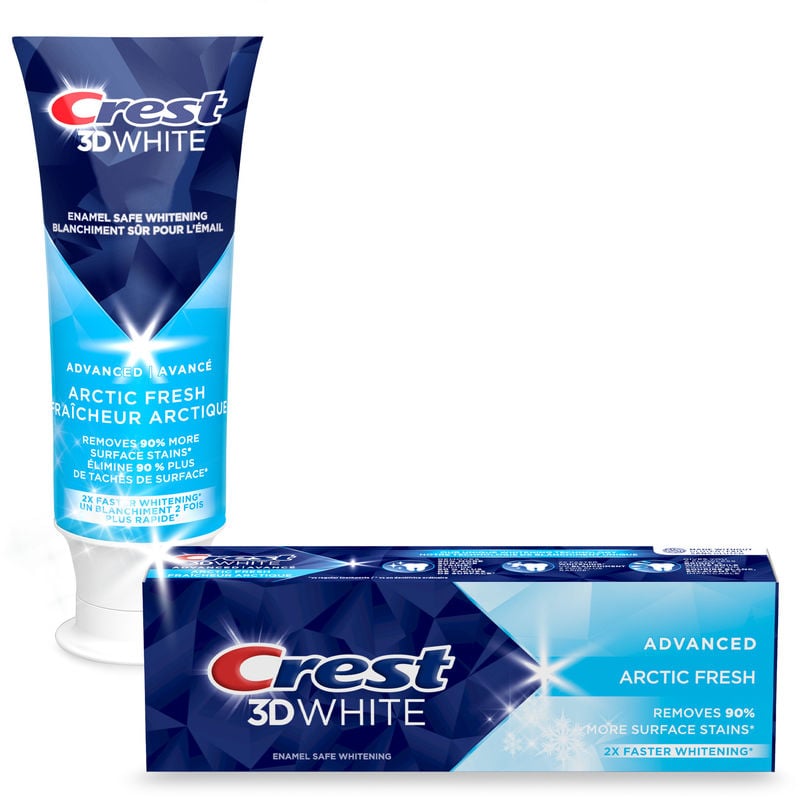 Crest 3D White Advanced Teeth Whitening Toothpaste Arctic Fresh (70mL) - Quecan