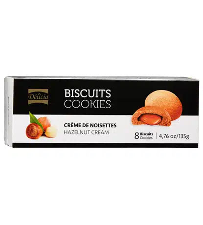 Delicia Hazelnut Cream Cookies (135g)