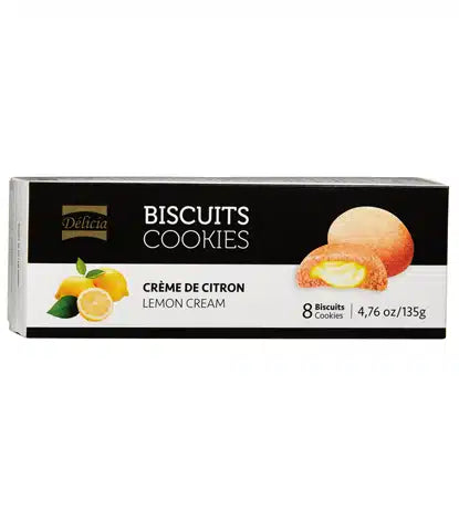 Delicia Lemon Cream Cookies (135g)