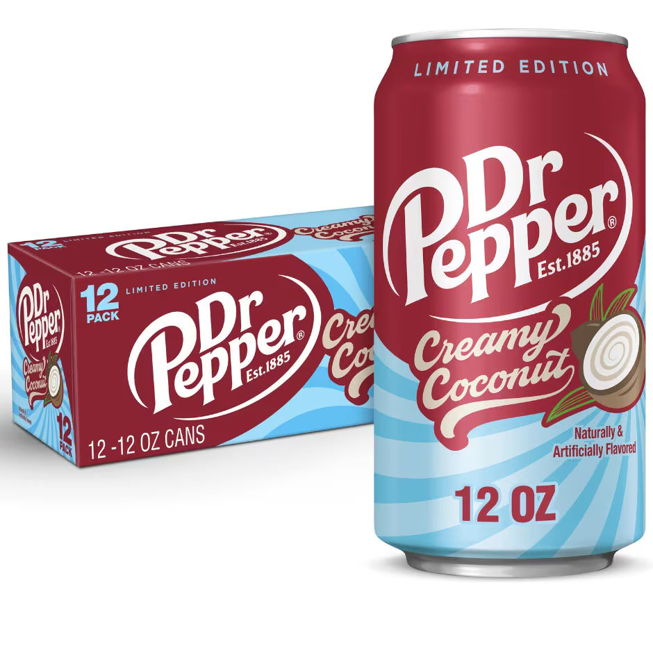 Dr Pepper - Creamy Coconut Limited Edition (12 x 355ml) (Can Dep) - Quecan