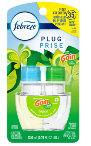 Febreze Odor-Fighting Plug Air Freshener Refill Gain (23.6 mL)