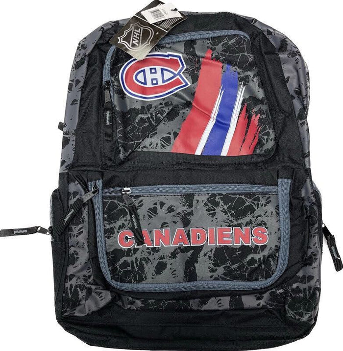 Montreal Canadiens School Backpack Black - Quecan