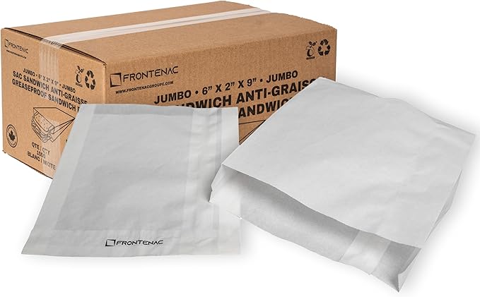 Frontenac - Jumbo Greaseproof Sandwich Bags (1000/pcs)