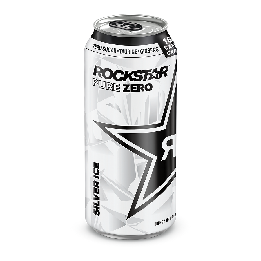 Rockstar Pure Zero - Silver Ice (12 x 473ml) (Can Dep) - Quecan