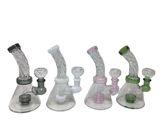 6" Glass Bong (WIB 781) - Quecan