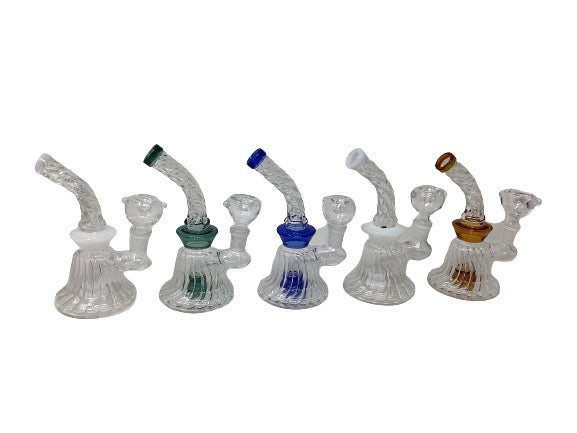 6" Glass Bong (WIB 775) - Quecan