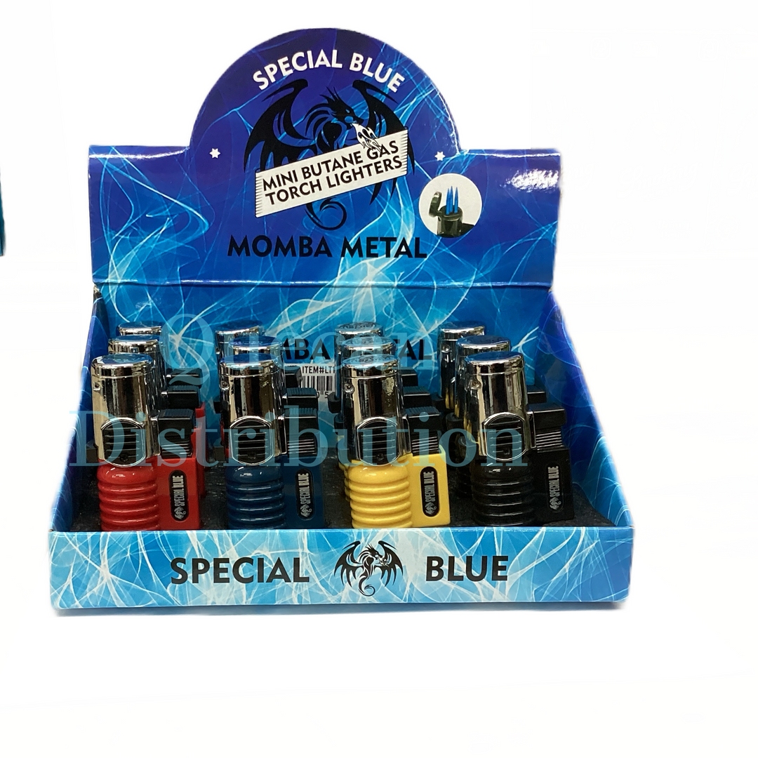 Special Blue Momba Triple Torch Metal (Box of 12) - Quecan