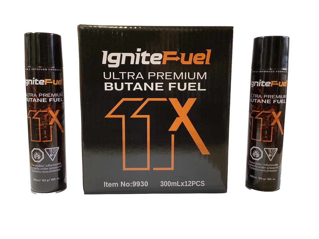 Ignite Fuel Ultra Premium Butane (12 x 300mL) - Quecan