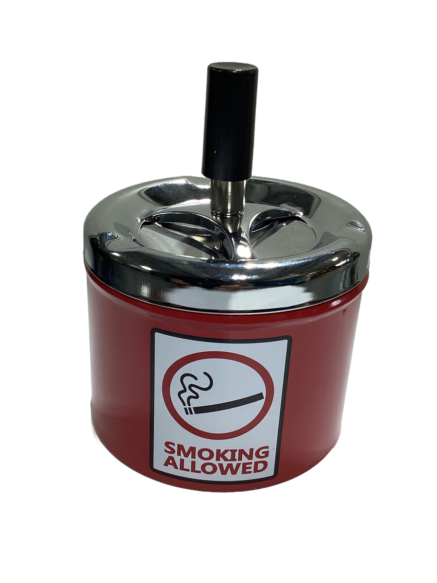 Metal Spinning Top Ashtray (7x9 cm) - Quecan