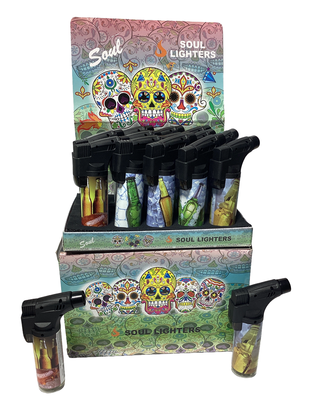 SOUL Single Flame Torch Lighter (Box of 15) - Quecan