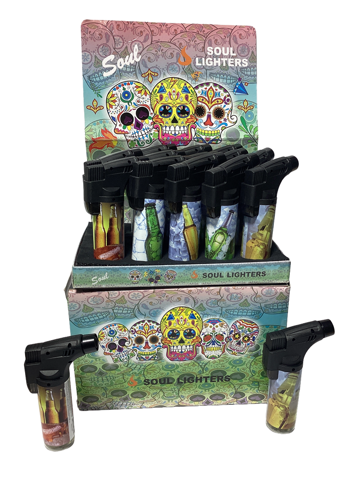 SOUL Single Flame Torch Lighter (Box of 15) - Quecan